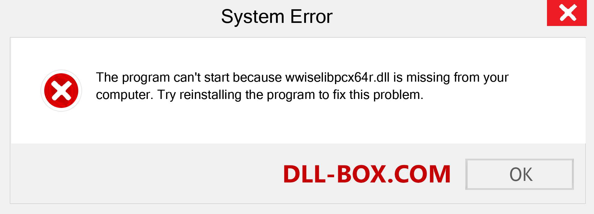  wwiselibpcx64r.dll file is missing?. Download for Windows 7, 8, 10 - Fix  wwiselibpcx64r dll Missing Error on Windows, photos, images